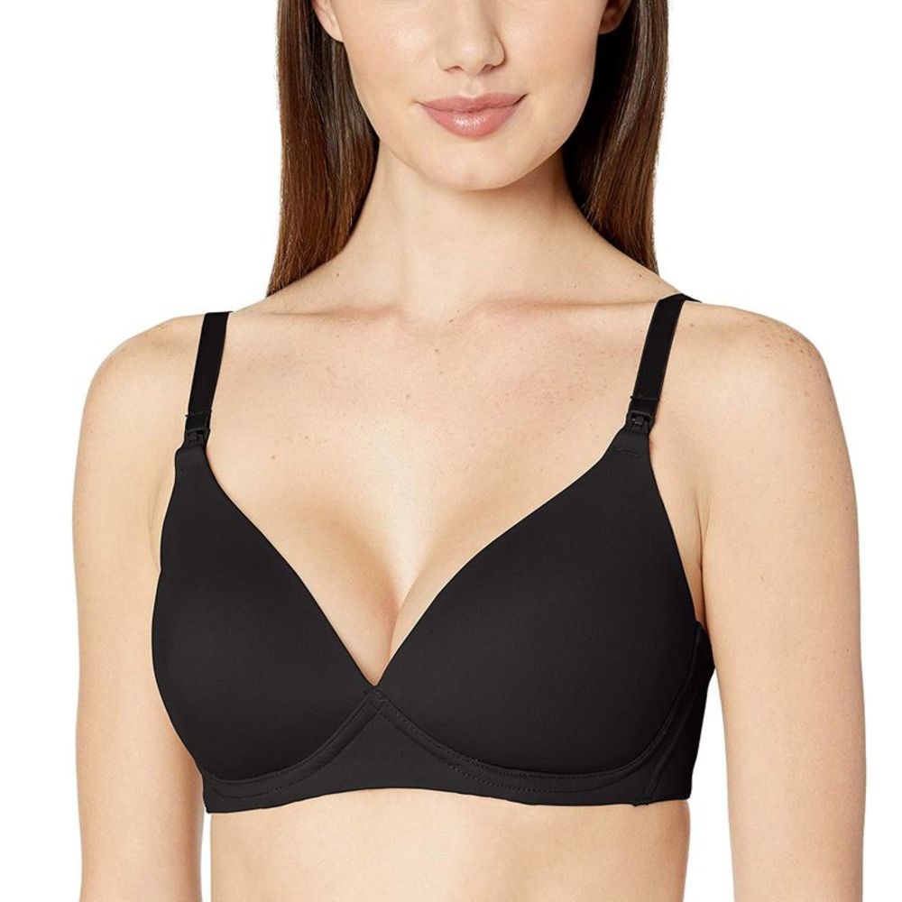 Motherhood Maternity Women's Maternity Lightly Lined Wireless, Black, Size 40C